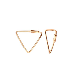 Wholesale 16mm Silver Triangle Hoops