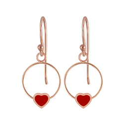 Wholesale Silver Heart Wire  Earrings