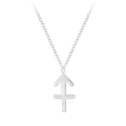 Wholesale Silver Sagittarius Zodiac Sign Necklace