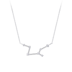Wholesale Silver Virgo Constellation Necklace
