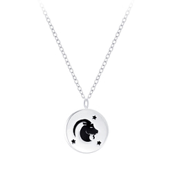 Wholesale Silver Capricorn Zodiac Sign Necklace