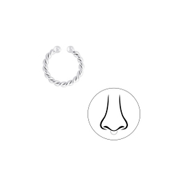 Wholesale Silver Twisted Septum Clip