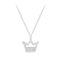 Wholesale Silver Crown Necklace