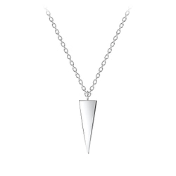 Wholesale Silver Triangle Necklace