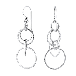 Wholesale Silver Circle Earrings