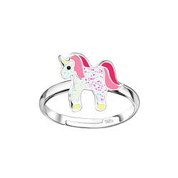 Wholesale Silver Unicorn Adjustable Ring