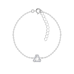 Wholesale Silver Triangle Bracelet