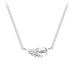 Wholesale Silver Wing Necklace