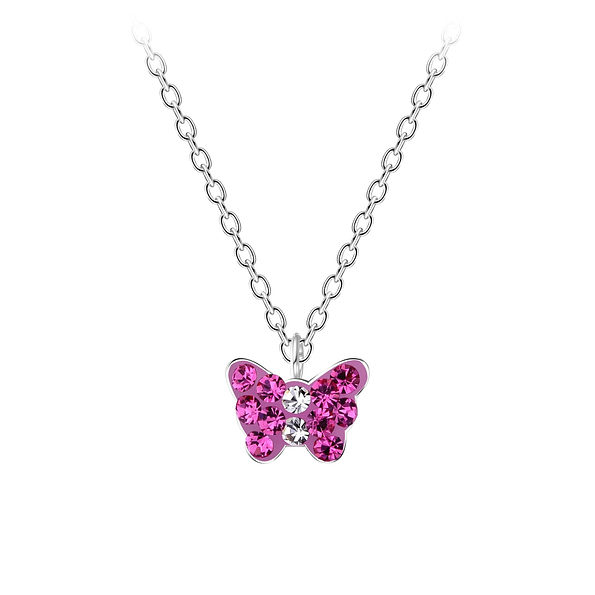 Wholesale Silver Butterfly Necklace