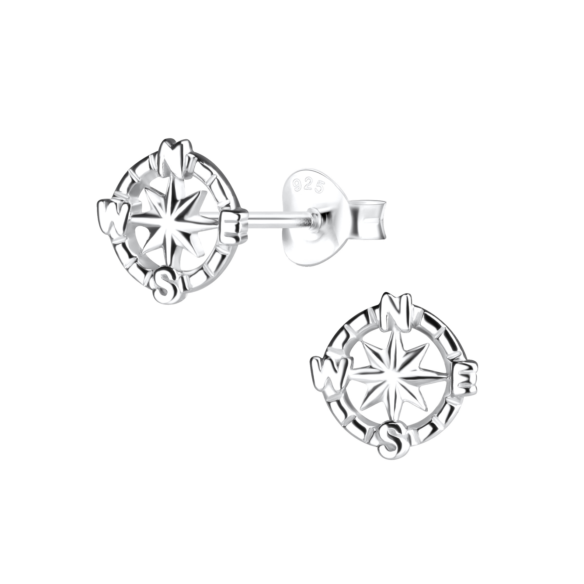 Details about   .925 Sterling Silver 14 MM Fancy Button Post Stud Earrings MSRP $95