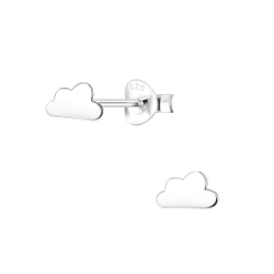 Wholesale Silver Cloud Stud Earrings