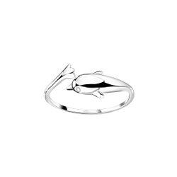 Wholesale Silver Dolphin Adjustable Toe Ring