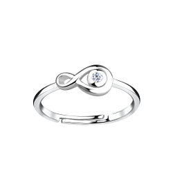 Wholesale Silver Infinity Adjustable Ring