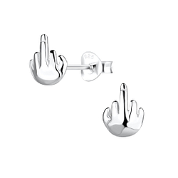 Wholesale Silver Finger Stud Earrings