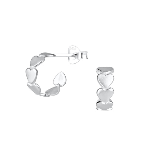 Libaraba 925 Silver Dog Pekingese Stud Earrings with Heart Jewelry Box,Dog Earrings for Women Silver 
