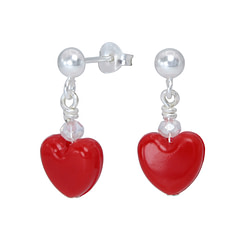 Wholesale Silver Stud Earrings with Heart