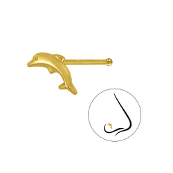 Wholesale Silver Dolphin Nose Stud With Ball