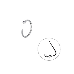 Wholesale 10mm Silver Nose Ring With Ball
