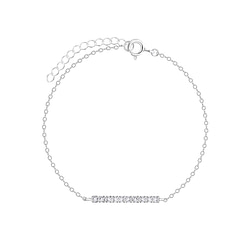Wholesale Silver Bar Crystal Bracelet