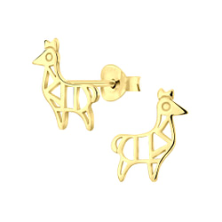 Wholesale Silver Llama Stud Earrings