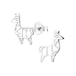 Wholesale Silver Llama Stud Earrings