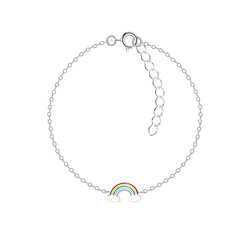 Wholesale Silver Rainbow Bracelet