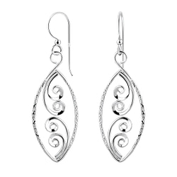 Wholesale Silver Twisted Earrings