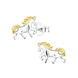 Wholesale Silver Horse Stud Earrings
