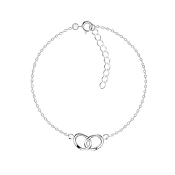 Wholesale Silver Double Circle Bracelet
