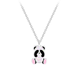Wholesale Silver Panda Necklace