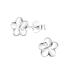 Wholesale Silver Flower Stud Earrings