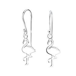 Wholesale Silver Flamingo Earrings