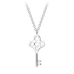 Wholesale Silver Key Necklace